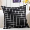 Design Nordic Ins Plush Geometric Black Yellow Sofa Pillow Pillow Cushion