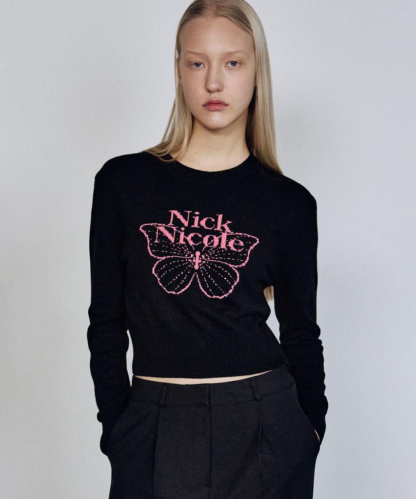 Nigaennikol Cashmere Butterfly Signature Crop Knit_8 Color (B Type)