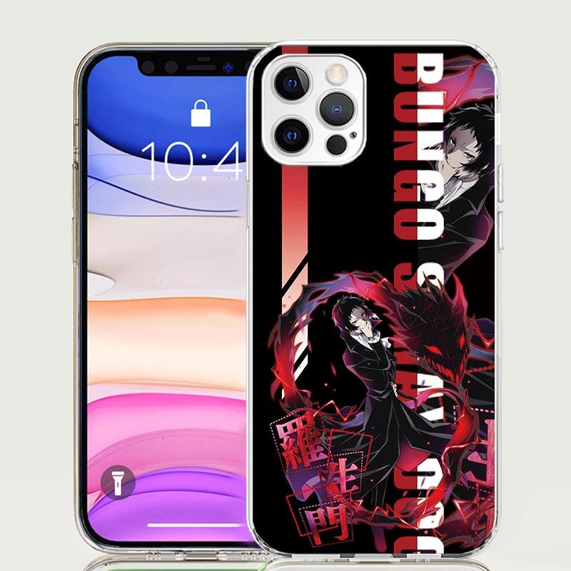 

Чехол для телефона с аниме-персонажами Bungo Stray Dogs для iPhone 17 Air 16 15 Plus 11 14 Pro Max 13 Mini 12 7 8 + SE Художественный узор Индивидуальная обложка 16 iPhone 11
