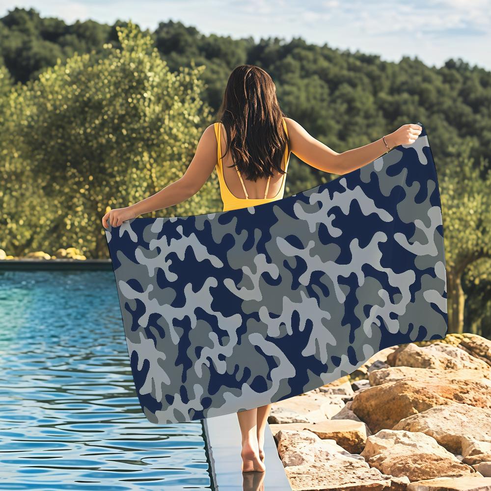 Camo Credit Decorative Towel Quick Drying Beach Towels Are Suitable For Swimming Pools Camping Yoga And The Gym