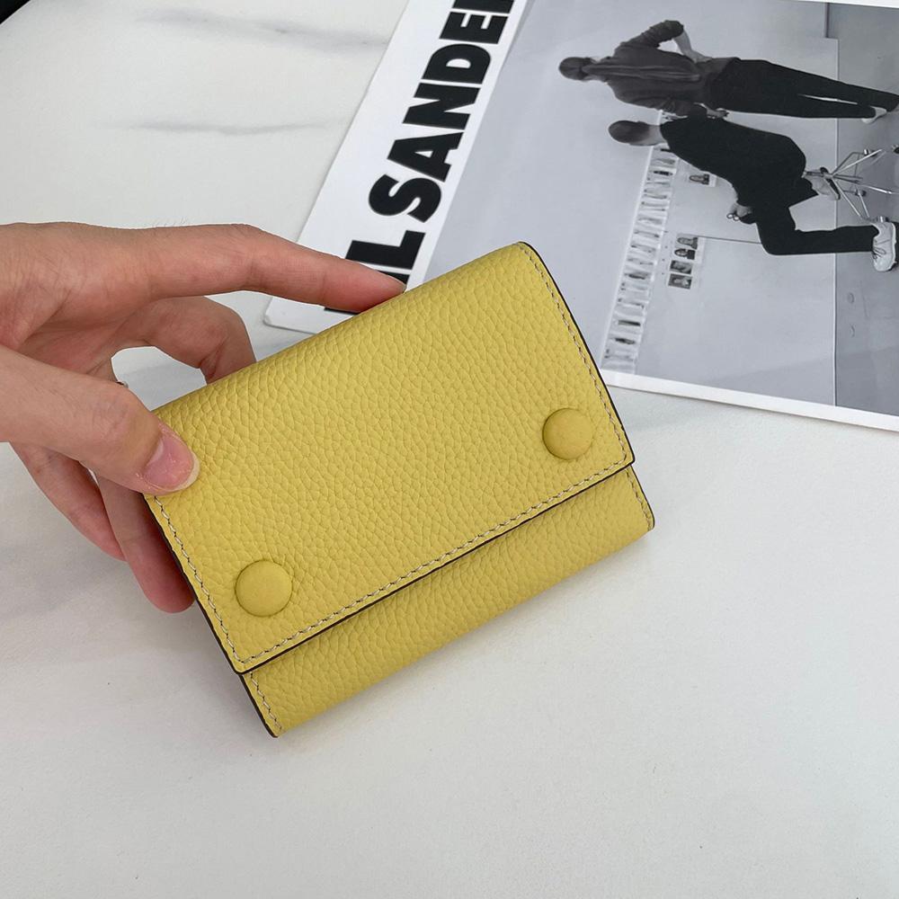 2025 Two-tone Genuine Leather Women Wallets Short Purse High Quality First Layer of Cowhide Wallet Trifold Billfold For Ladies