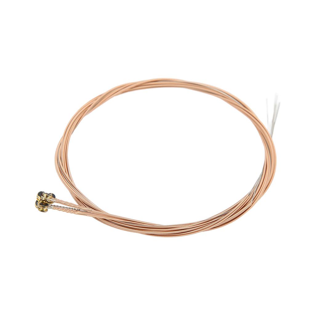 6 Stück Akustikgitarrensaiten Ersatz Beschichtet Rostfrei Wickelsaiten mit Kugelkopf