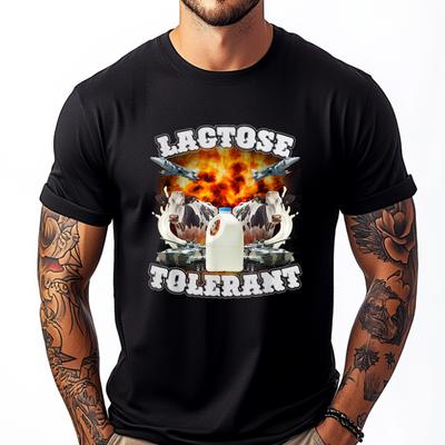 Lactose Tolerant Funny Trending Meme Graphic Tees Custom T Shirt Big And Tall St Patricks Day
