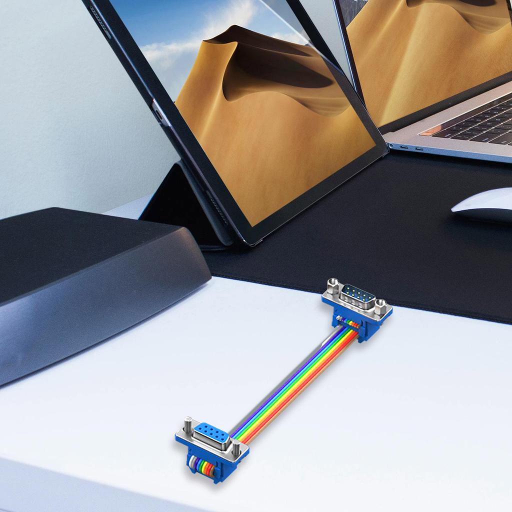 Straight Through RS232 Serial Extension Cable 9Pin Male to Female Connecting Line for Peripheral Connectivity