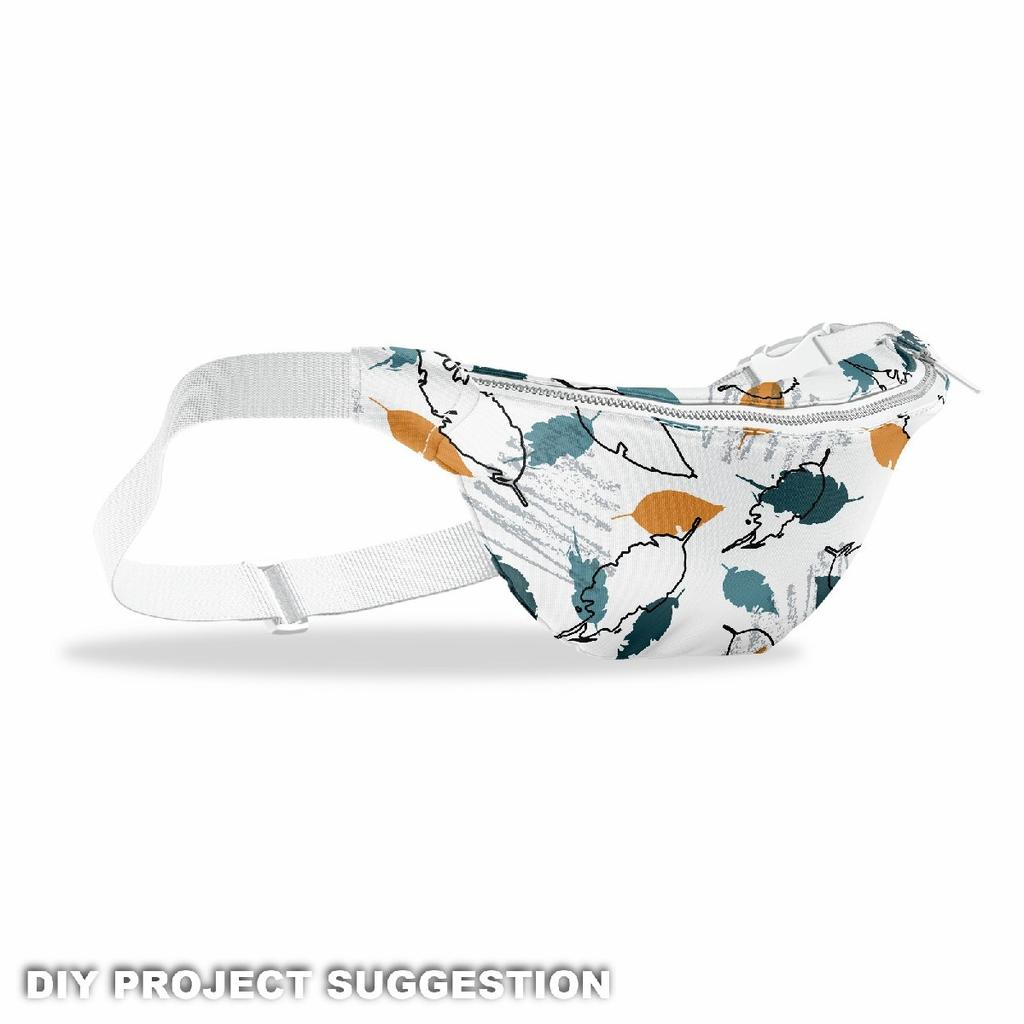 Outdoor Dekostoffe Oxford - Motiv Bemalte Blätter I Dx353