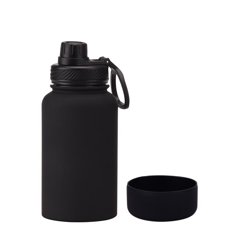 650Ml Stainless Steel Thermos Cup Non-Slip Outdoor Portable Water Cup Simple Wide Mouth Sports Kettle