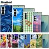 Flower Cover For Samsung Galaxy Z Fold7 Fold Phone Case Plastic Hard Capa Coque Protector Clear Transparent Shell Samsung Fold 7