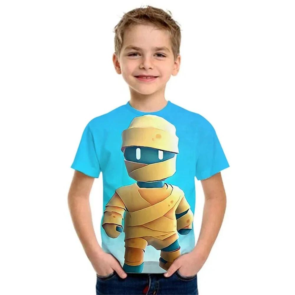 

Stumble Guys Game 3D Printed Kids T Shirt Children Clothing Harajuku Cartoon Tees Casual Fun Top Clothing Girls Boys Tshirt 2025 160