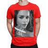 Emilia Clarke black painting Funny 100 Cotton TShirt Emilia Clarke Tees Tops For Unisex