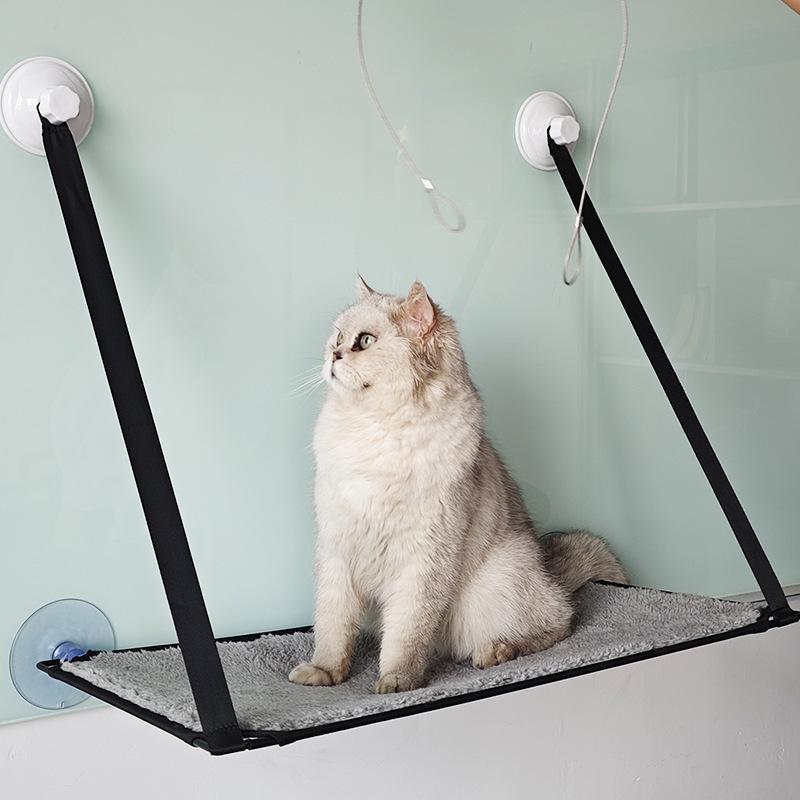 Detachable Portable Cat Hammock Bed - Easy to Clean, Breathable Mesh for Balcony or Window