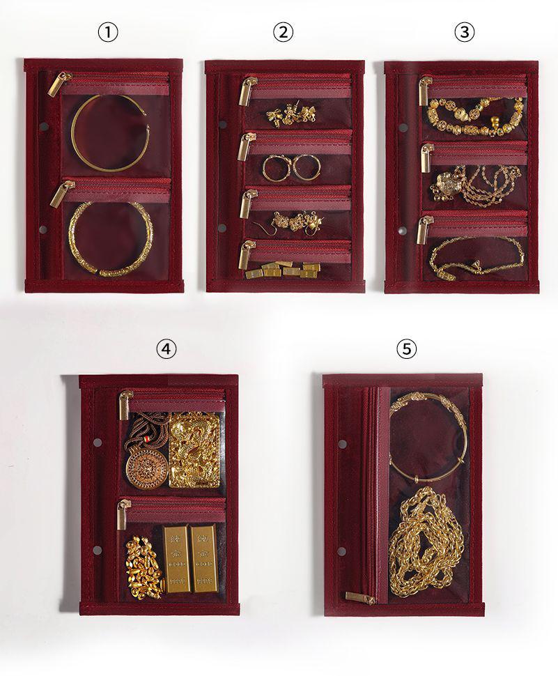 Luxury Travel Jewelry Organizer & Anti-Oxidation Storage Book with Business Card Holder