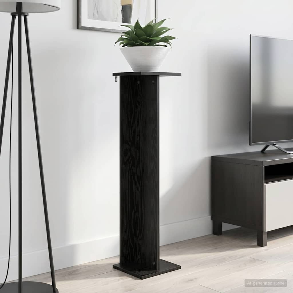 Plant Stand Black Oak 25 X 25.5 X 100.5 Cm