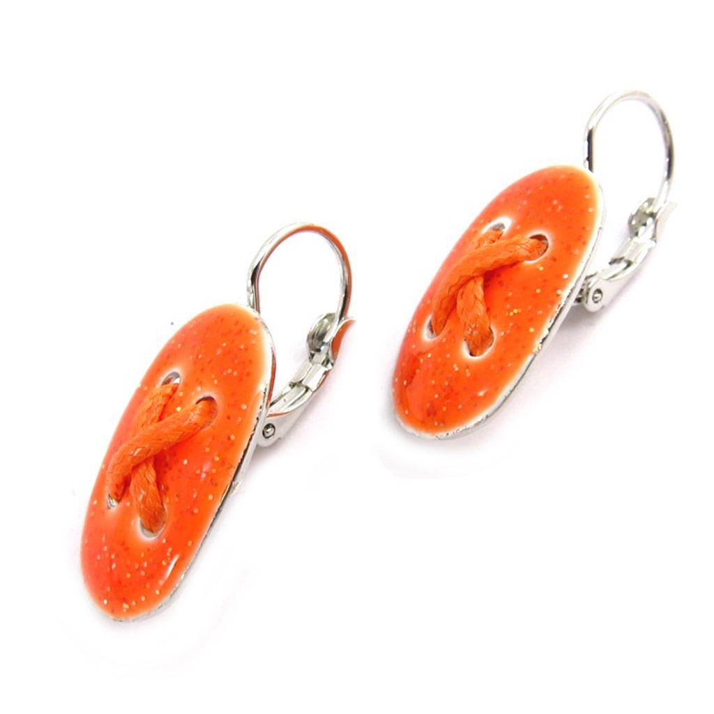 NOA [K1440] - Orange 'Buttons' Designer Sleepers