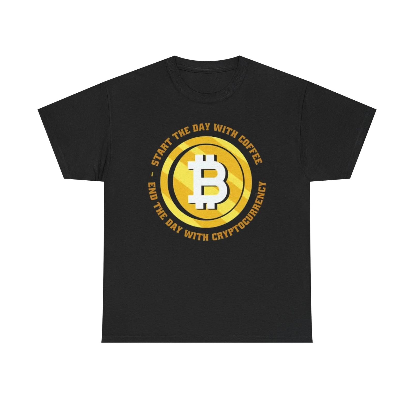 Men s and Women s T-shirts Crypto And Coffee Graphic L