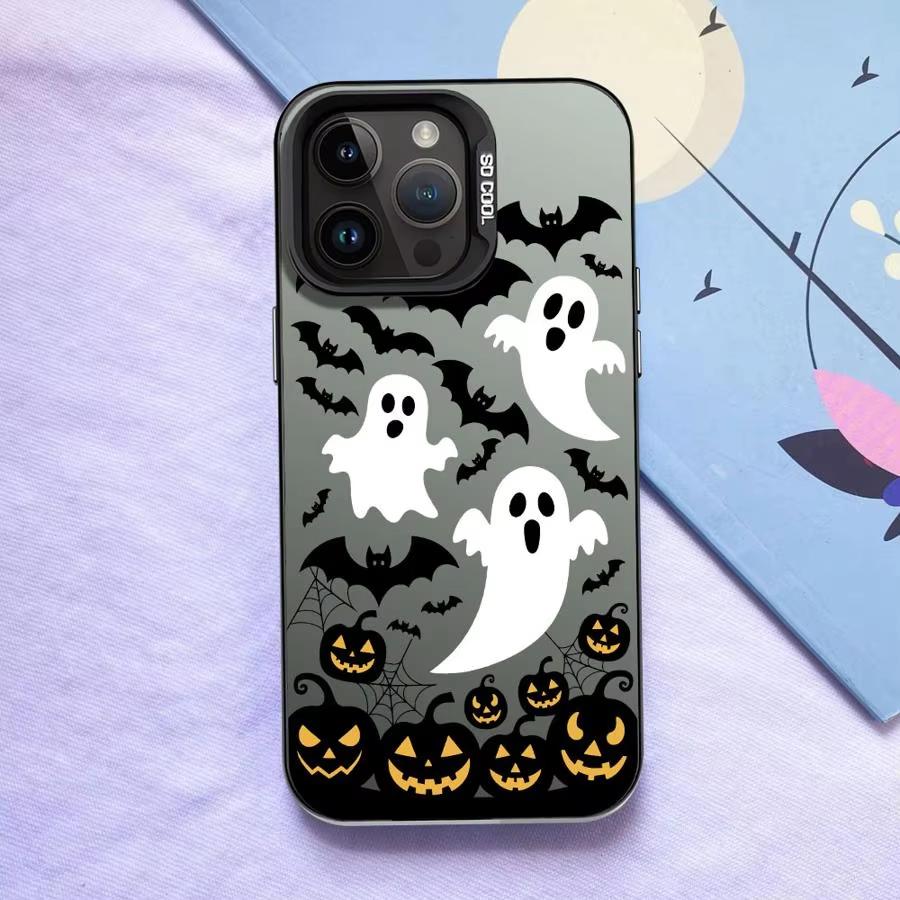 Halloween Pumpkin Head Phone Case For iPhone 17 Air 16e 16 Pro Max 15 14 Plus 13 12 Mini 11 Pro Shockproof Silicone Back Cover