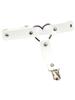 Gothic Harness Women Collar Chain Choker Sexy PU Leather Chain Pendant Collar Choker Necklace Cosplay Accessories for Couples