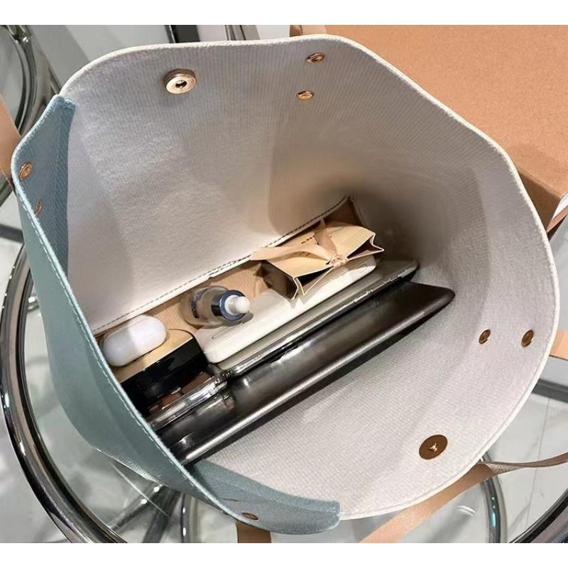 Urban simple portable tote bag contrasting color bronzing makeup mobile phone change women's bag