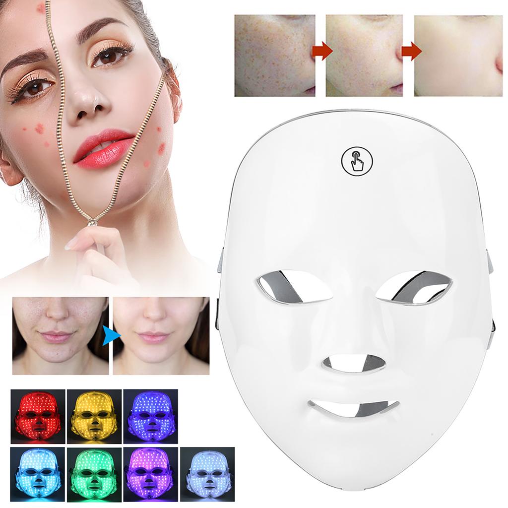USB-Aufladung LED Photon Hautverjüngungsmaschine Akneentfernung Farblichttherapie Gesichtsmaske