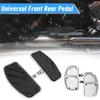 Universal Aluminum Rubber Motorcycle Foot Pegs Antislip Design Front Rear Foot Rest Pedal Modification