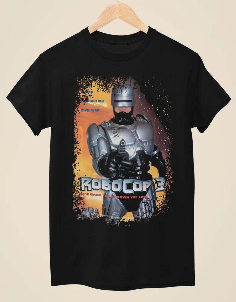 Robocop 3 Movie Poster Inspired Unisex Black TShirt S