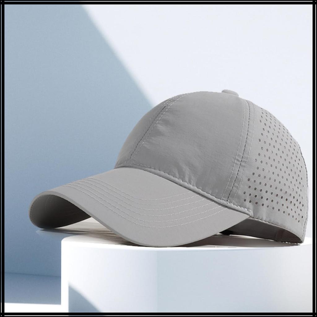 Cap Hat Waterproof Mesh Running Sports Breathable UV Protection Men Women CZ972 [White Fang] (Wine)