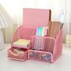 Metal Pen Holder: Multifunctional Desktop Storage Box & Creative Student Stationery Organizer