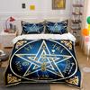 Occult Decorative Art Trio Set Soft Comfortable Duvet Cover Bedding Set Included 1*Duvet Cover & 2*Pillowcases, Gift