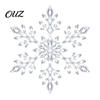 Non Marking Festive Window Stickers Christmas LED Snowflake Wall Stickers, Lighted Decor, Self-Adhesive Glowing Acrylic Ornaments Winter Art