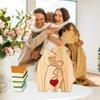 Wooden Bear Family Statue, Family Art Puzzle, Desk Ornament, Wooden Family Heart Puzzle, Home Decoration, Birthday Gift