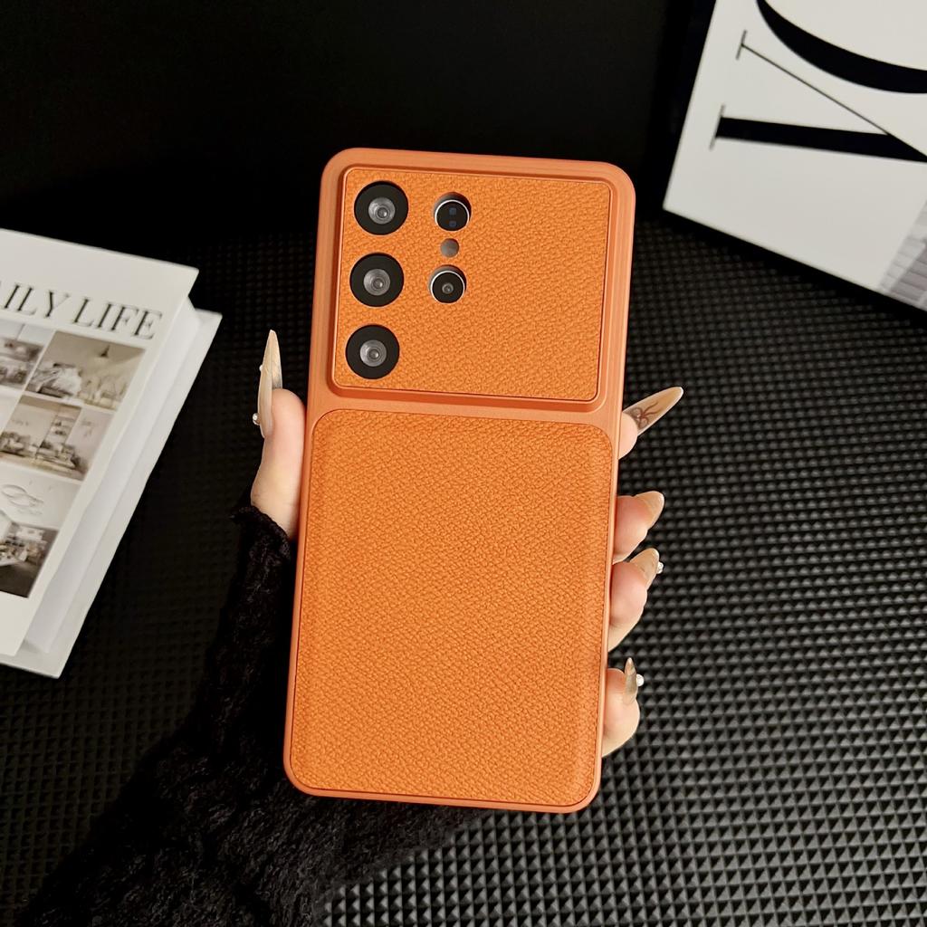 Suitable S26 Phone Case Two-in-one S26ultra Leather Pattern S25plus Drop Resistance All-inclusive Protective Cover