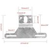 Aluminum Alloy Truck Trailer Camper License Plate Bracket Mount Stand Holder Number Plate Light Frame Support For Tractor Rv