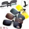 New in Polarized Clip-on Sunglasses Protection Clip-on Eyewear Driver Driving Fishing Night Vision Goggles  hombre