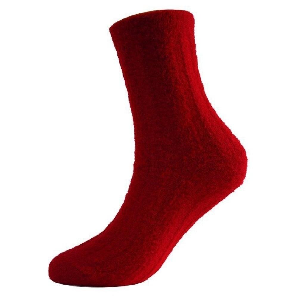 

New Coral Fleece Socks Thicken Warm Middle Tube Socks Stripes Hosiery Autumn Winter One Size