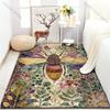 Multiple sizes Mosaic-style bee with flowers Carpet for Living Room Bedroom Sofa Home Decor Rus Non-slip Floor Mat Luxury Gift