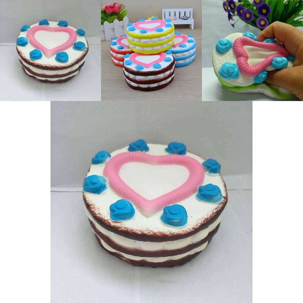 Pane alla Frutta a Forma di Cuore in Memory Foam Giocattolo per Alleviare lo Stress per Arredamento Casa