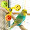 Hanging Parrot Wheel with Bell Interactive Bird Cage Toy for Chewing Parrot Spinner  Bird Cage Use