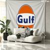 Gulf Racing Art Wall tapestry, aesthetic printed fabric blanket, suitable for bedroom, living room, and home decor.