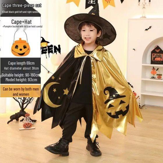Halloween Pumpkin Lantern and Candy Bag with Luminous Effects for Trick-or-Treating