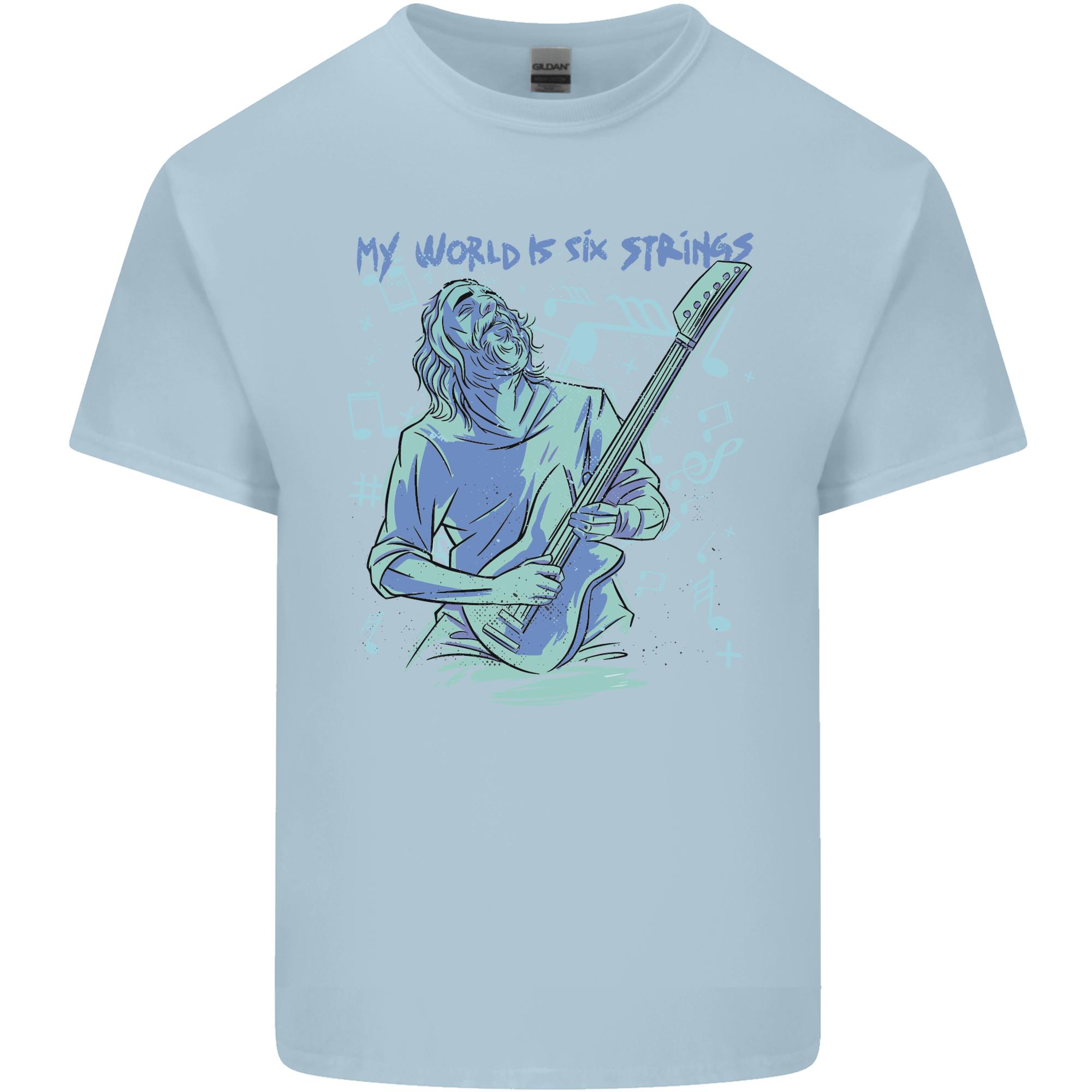 My World Is Six Strings Guitar Rock Music Unisexs Light Cotton TShirt S