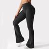 Workout Style Flared Pants with Pockets Peach Buttocks Sports Quick Dry Tummy Tucking Small Sexy Trousers Sexy Pants Skinny Leggings for Women