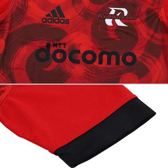 Adidas DOCOMO RED HURRICANES Rugby Short Sleeve Scarlet Size to Japanese size Men's T-Shirt, (GOQ46), J/O (equivalent 2L) (FK0783)