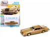 Autoworld Scale Lincoln Continental 1979 Lowrider Gold Continental Lowrider 1/64 [Used]