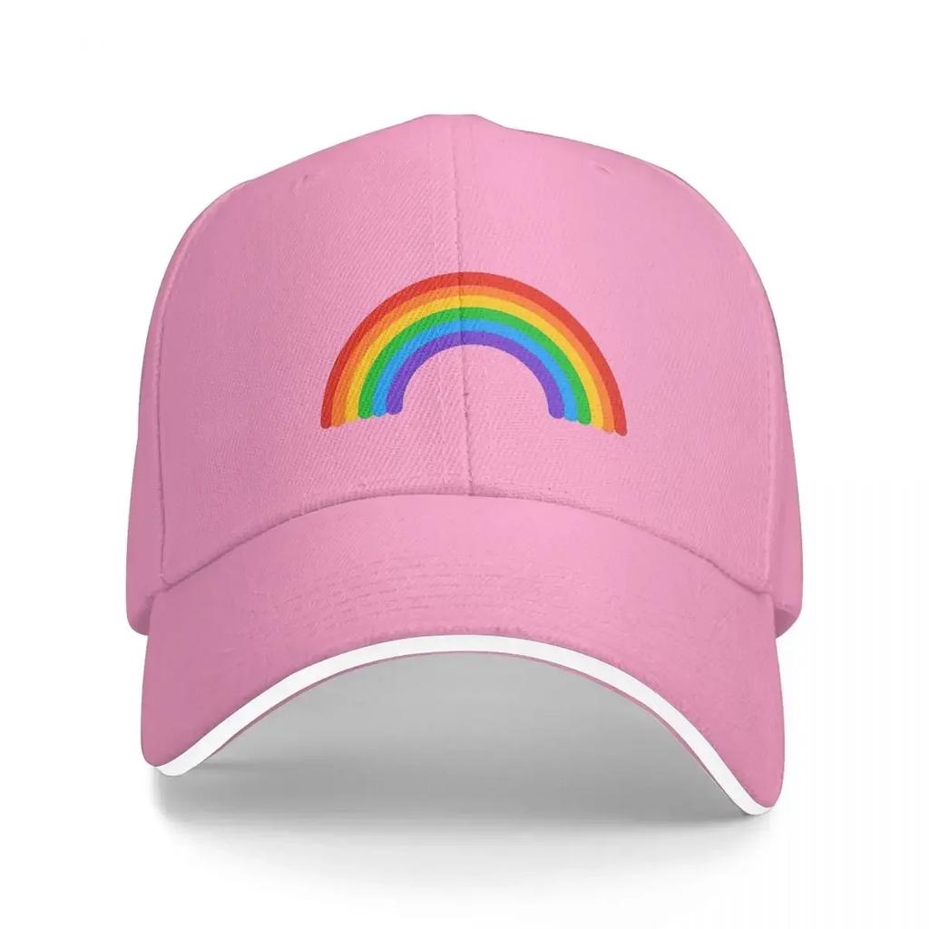 Cute Rainbow  HAPPY PRIDE Cap Fashion Casual Baseball Caps Adjustable Hat Hip Hop Summer Unisex Baseball Hats