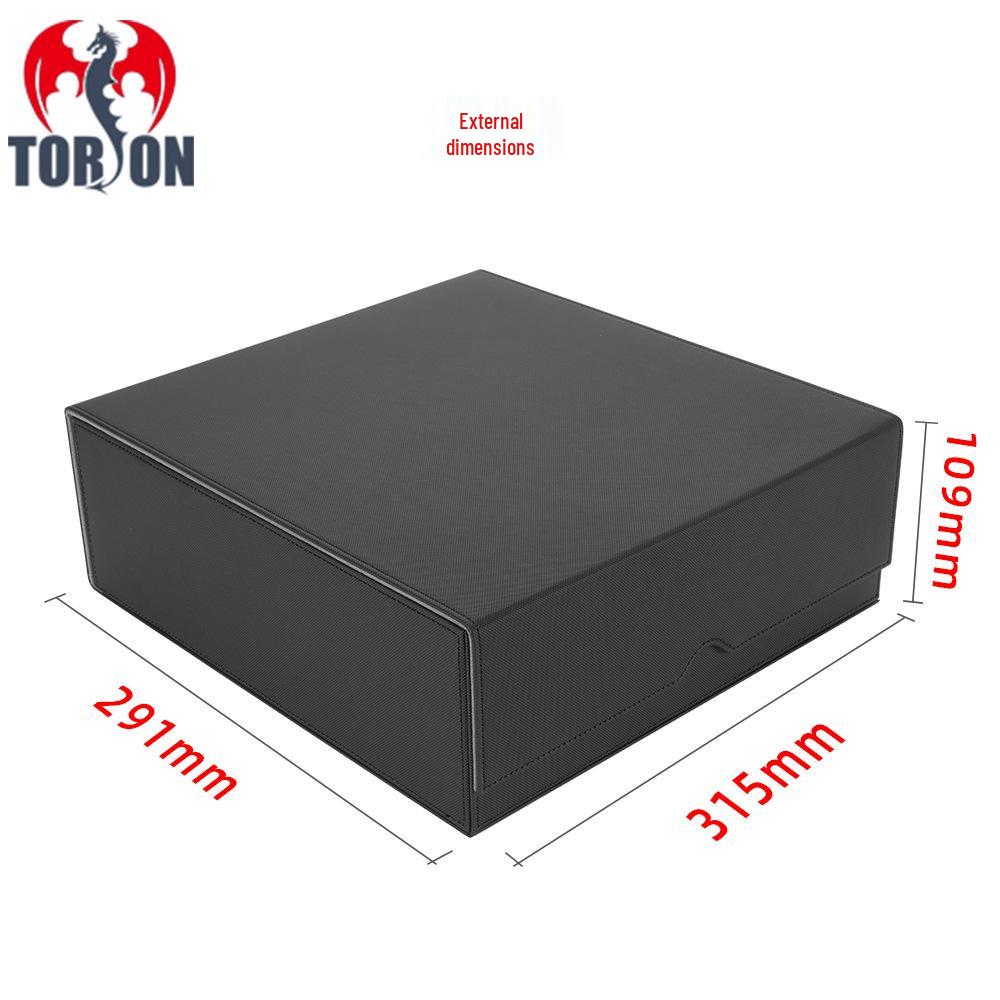 Four-Row PU Leather Pickup Box for 3000+ Yu-Gi-Oh! MTG TCG Cards