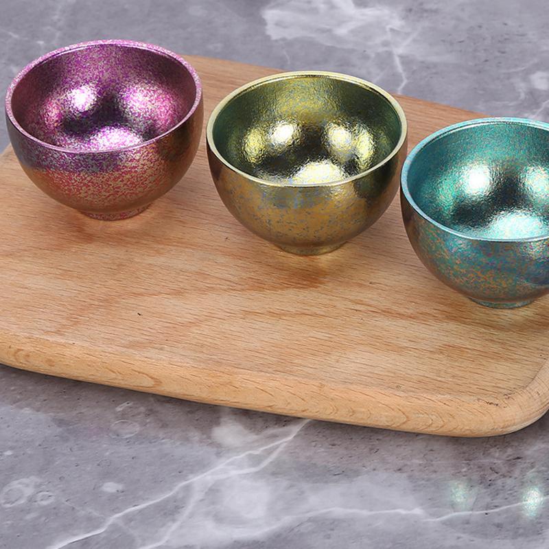 Pure Titanium Small Tea Cup Coffee For Outdoor Portable Camping Coffee And Tea Tableware Brewing Hiking Tea Cup Teapot