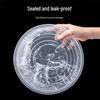 ONYLM Disposable Round Transparent Food Containers with Lids
