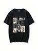 Sängerin Miley Cyrus T-Shirt Baumwolle Bequem Hohe Qualität T-Shirt Kurzarm Damen Herren T-Shirts Sommer Ropa Mujer Kleidung