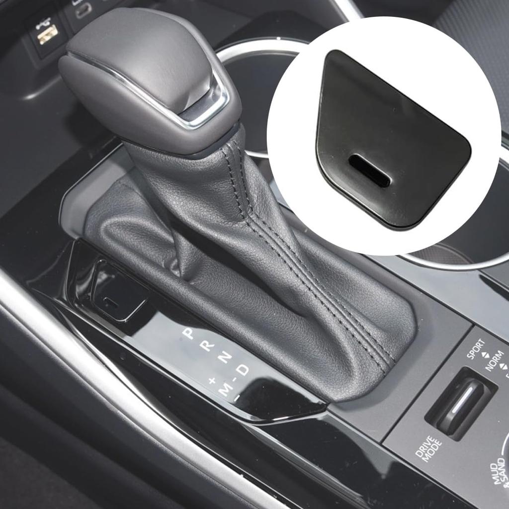Black A/T Shifter Lock Release Button Cover for Toyota Highlander 2022 2023 2024