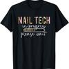 Nagelstudio Herzschlag Maniküre Nageltechniker Nagellack Liebhaber T-Shirt