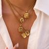 Stainless Steel Photo Box Necklace Light Luxury Niche Clavicle Chain Valentine's Day Titanium Steel Ring Jewelry